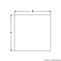 1.125 SQUARE PROFILE-CLEAR ANODIZE