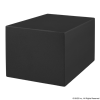 2.5 X 3 ALUMINUM BLOCK PROFILE BLACK