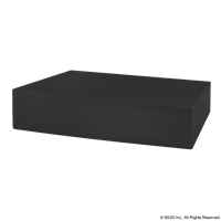 1.5 X 6 ALUMINUM BLOCK PROFILE BLACK