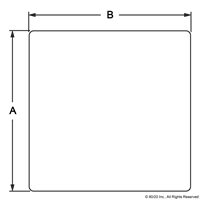 2.56 X 2.56 ALUMINUM BLOCK PROFILE-MI