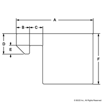 10 SERIES CLAMP BLOCK PROFILE BLACK ANO