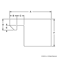 10 SERIES CLAMP BLOCK PROFILE CLEAR ANO