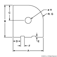 10 S RIGHT ANGLE NUB PROFILE BLACK ANOD