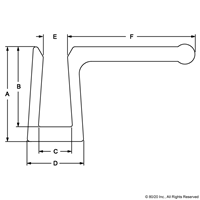 DOOR HANDLE PROFILE 145  BAR