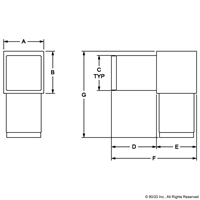 2 WAY CORNER - GREY