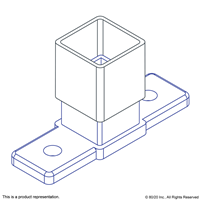 90 DEG BASE CONNECTOR-GREY