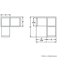 3 WAY CORNER - GREY