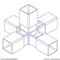 5 WAY JUNCTION-GREY