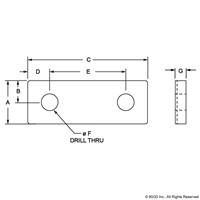 1 ALUMINUM MESH RETAINER