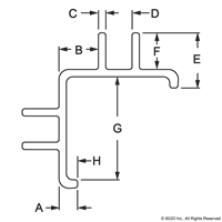 2 WAY SECTION PANEL RETAINER 72.5