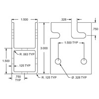 1.5 A TUBE W/HOLES W/NOTCHES