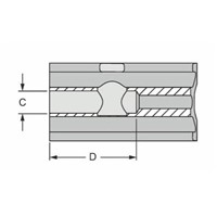 COUNTERBORE AND DRILL THRU FOR SLOT 8 C