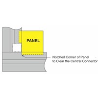 45S CORNER NOTCH (CENTRAL CONNECTOR CLE