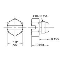 Screw Plug ENP Brass