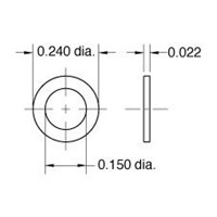 Nitrile Gasket 0.240  OD