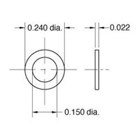 EPDM Gasket 0.240  OD