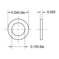 FKM Gasket 0.240  OD