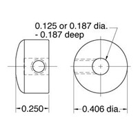 Small Push Button 1/8 Diameter Stem