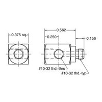  10-32  L Fitting ENP Brass Pack of 5