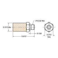 Stainless Steel Muffler  10-32