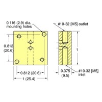 ES Manifold Single-Sided Thru Mount Sin