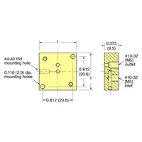 ES Manifold Single-Sided Thru Mount Sin