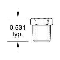 1/8 NPT to 1/16 NPT Female Reducer