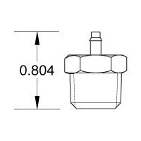 1/4 NPT to 3/32 ID Hose Fitting Pack of