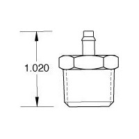 3/8  NPT to 1/8  ID Hose Fitting  Pack