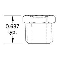 3/8  NPT to 1/8  NPT Female Reducer