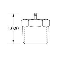 1/2  NPT to 1/16  ID Hose Fitting  Pack