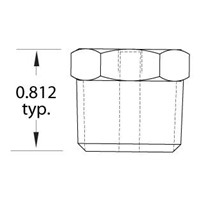 1/2  NPT to  10-32 Female Reducer  Pack