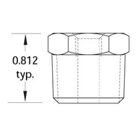 1/2  NPT to 1/16  NPT Female Reducer