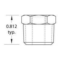 1/2  NPT to 1/8  NPT Female Reducer