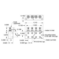 2-Station Block Flow Control Meter In