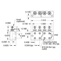 4-Station Block Needle Valve