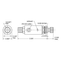 Pressure Regulator 1/8  NPT Inlet  10-3