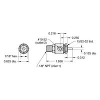 2-Way Stem Valve Normally-Closed 1/8  N