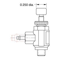 Miniature Flow Control Meter Out 1/16 B