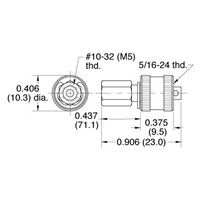 Quick Connect Cap  10-32F