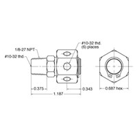 Rotary 6-Port Manifold