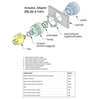 Valve Adapter for 30 mm Push Button Alu