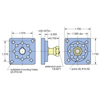 SUBPLATE W/ EXTENSION