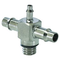  10-32 to 1/8  ID Hose Cross Fitting  E