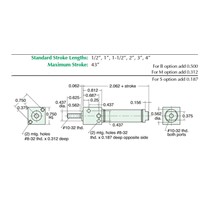 1/2 Bore S/S Cyl Front Mnt Rot