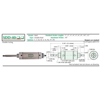 2 1/2  Bore S/S Cylinder  Stud Mount  D