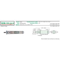 5/8  Bore S/S Cylinder  Stud Mount  Rot