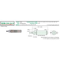 1 1/2  S/S Cylinder  Stud Mount  Rotati