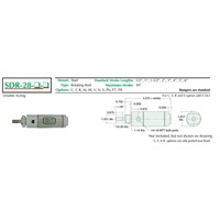 1 3/4  Bore S/S Cylinder  Stud Mount  R