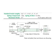 5/16  Bore S/S Cylinder  Stud Mount  Ro